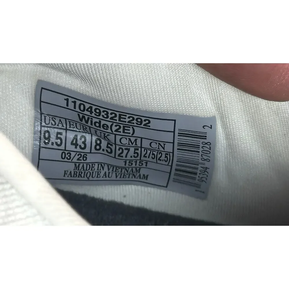 Brooks Ghost 18 1104932E292 Athletic Sneaker Men's 9.5 White Knit Sports Running
